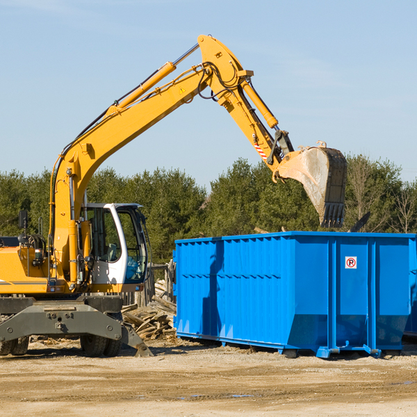 what happens if the residential dumpster is damaged or stolen during rental in Hackleburg AL